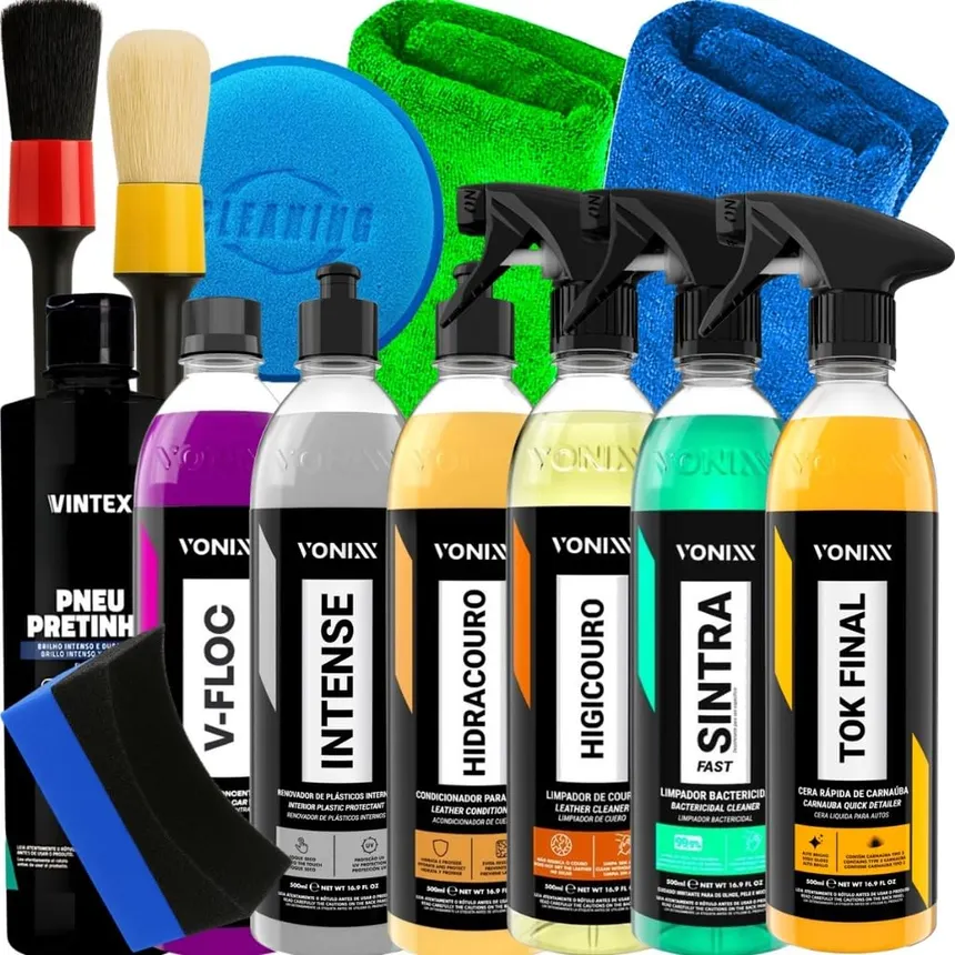 Kit Tok Final 500ml Vonixx Sintra Fast 500ml Vonixx Higicouro 500ml Vonixx Hidracouro 500ml Vonixx Intense 500ml Vonixx